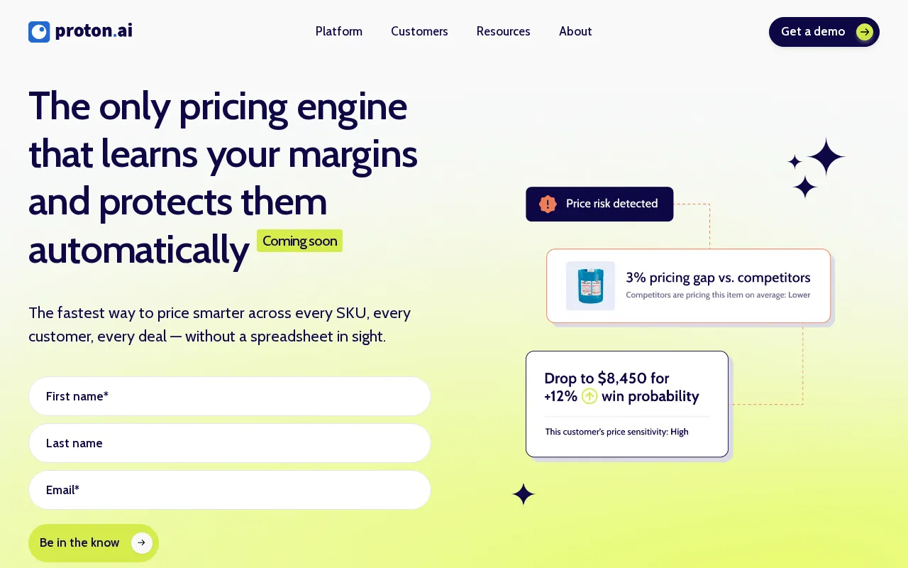 Proton.ai — pricing page