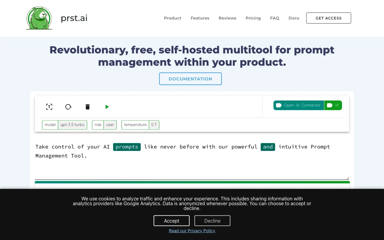 PRST.ai — preview screenshot