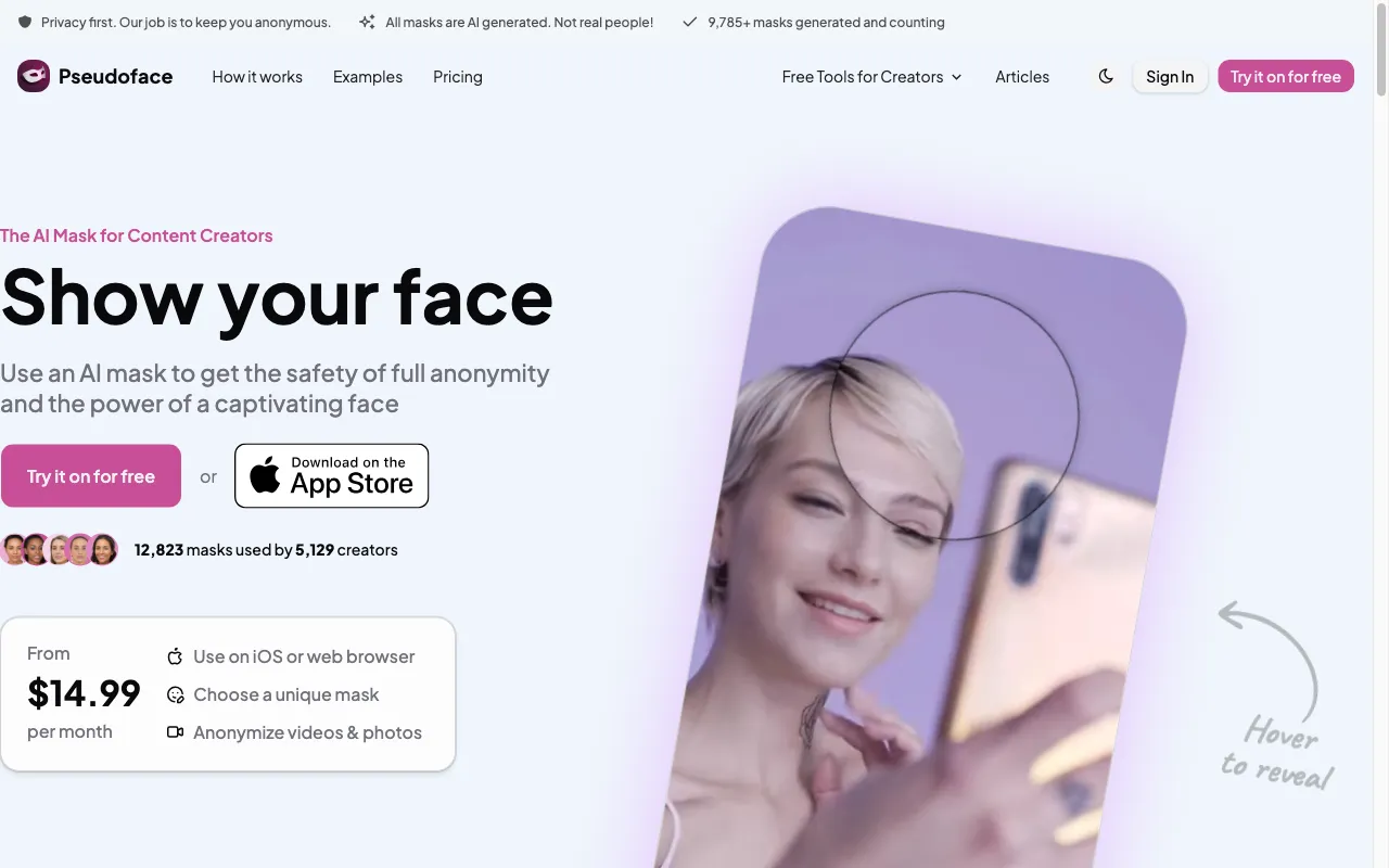 Pseudoface — preview screenshot