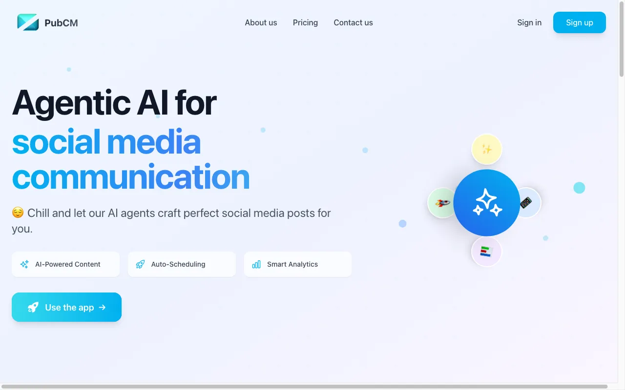 PubCM — pricing page