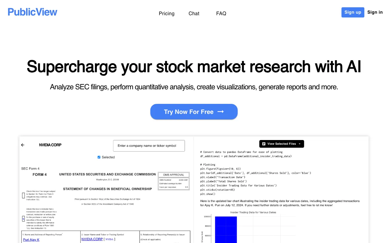 Publicview — preview screenshot