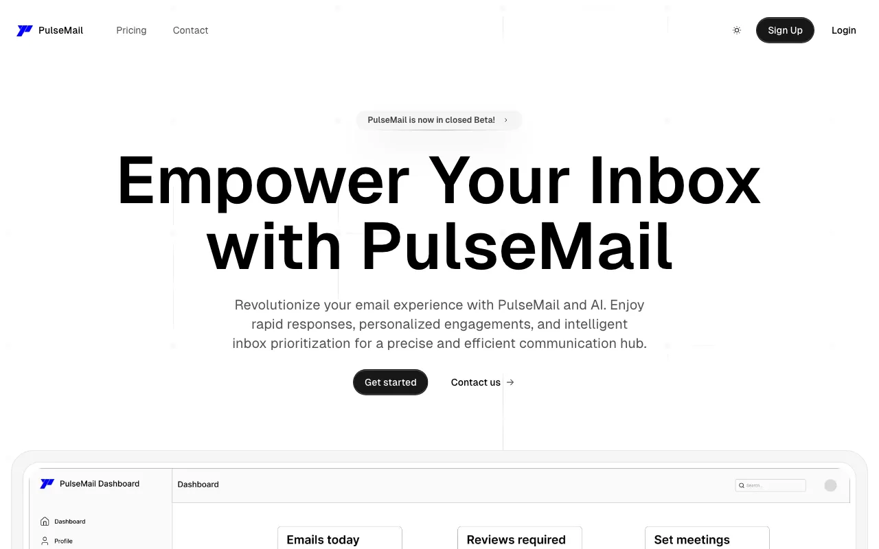 PulseMail — preview screenshot