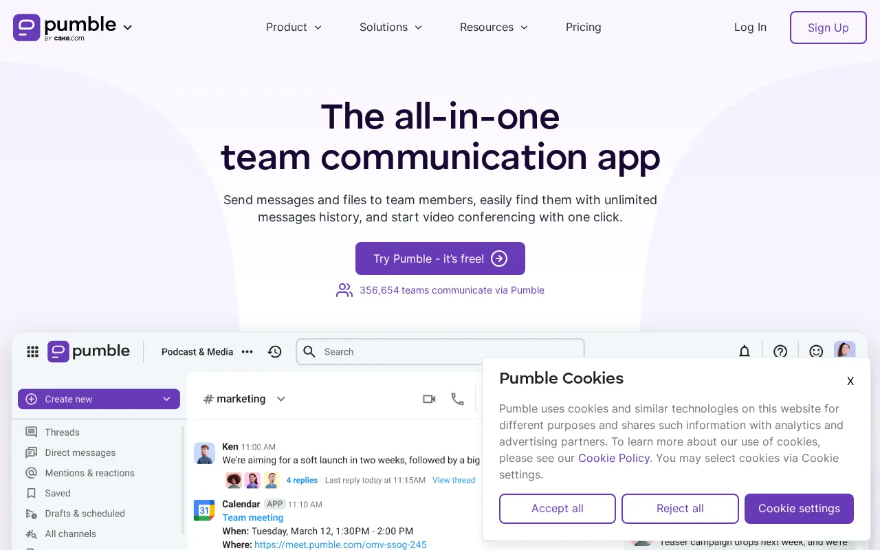 Pumble — preview screenshot