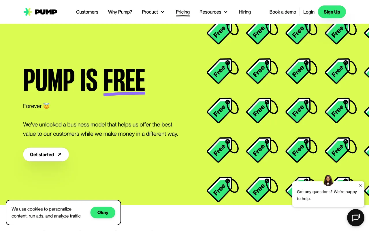 Pump — pricing page
