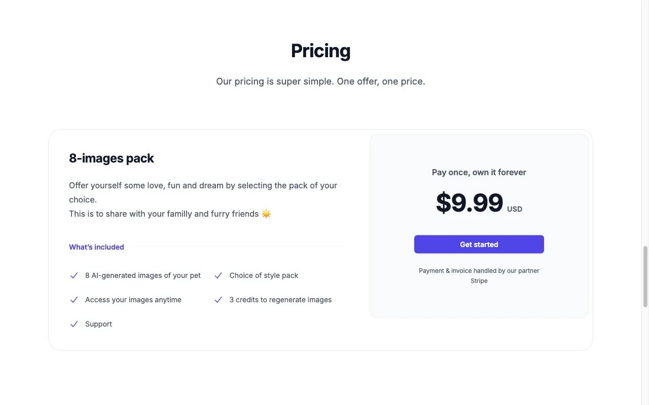 Puppy AI — pricing page