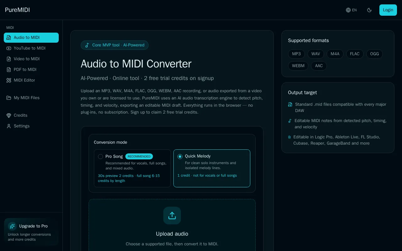 PureMIDI — preview screenshot