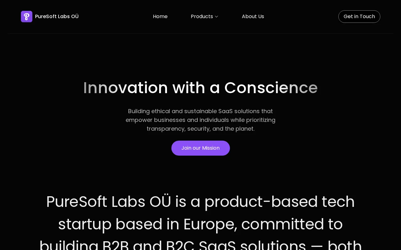 PureSoft Labs OÜ — preview screenshot