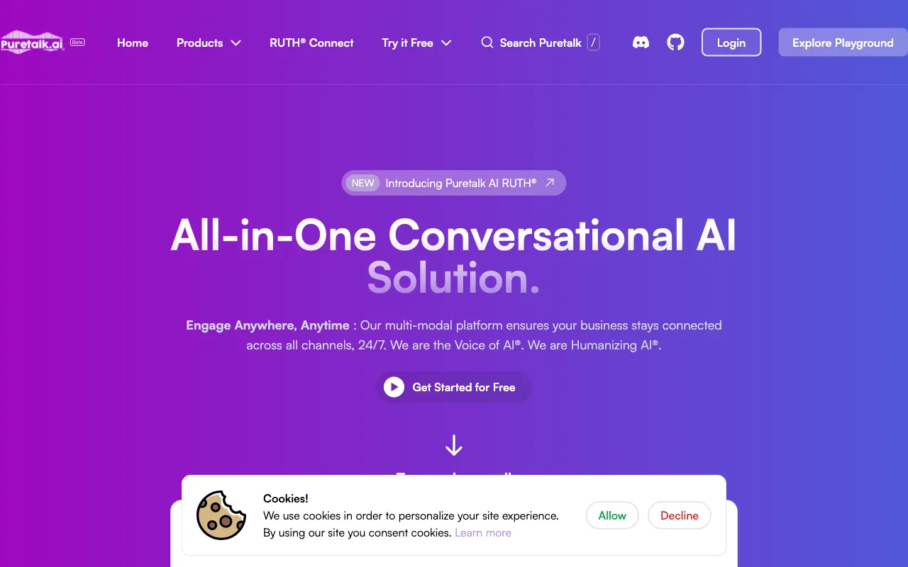 Puretalk.ai — preview screenshot
