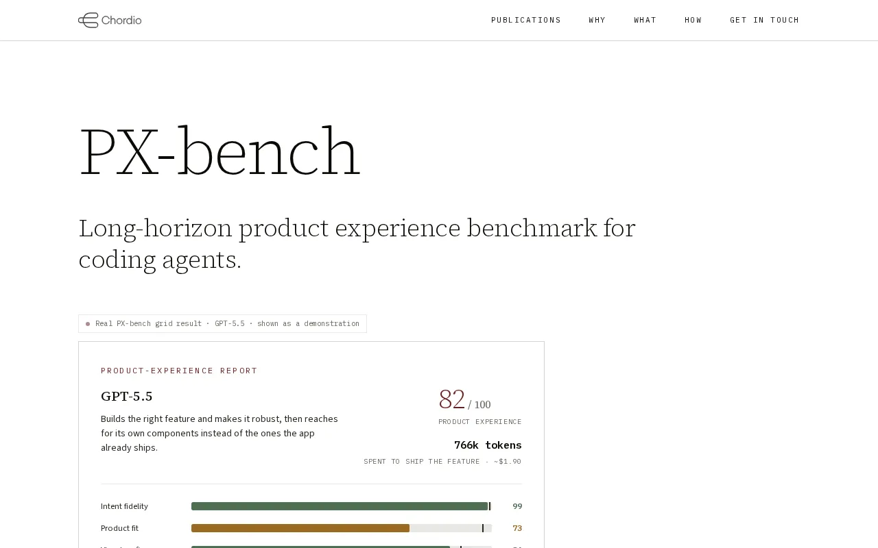 PX-bench — preview screenshot