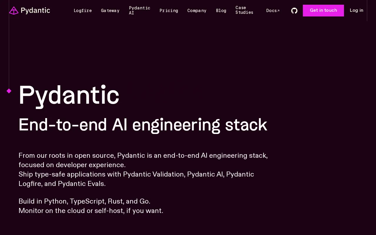 Pydantic — preview screenshot