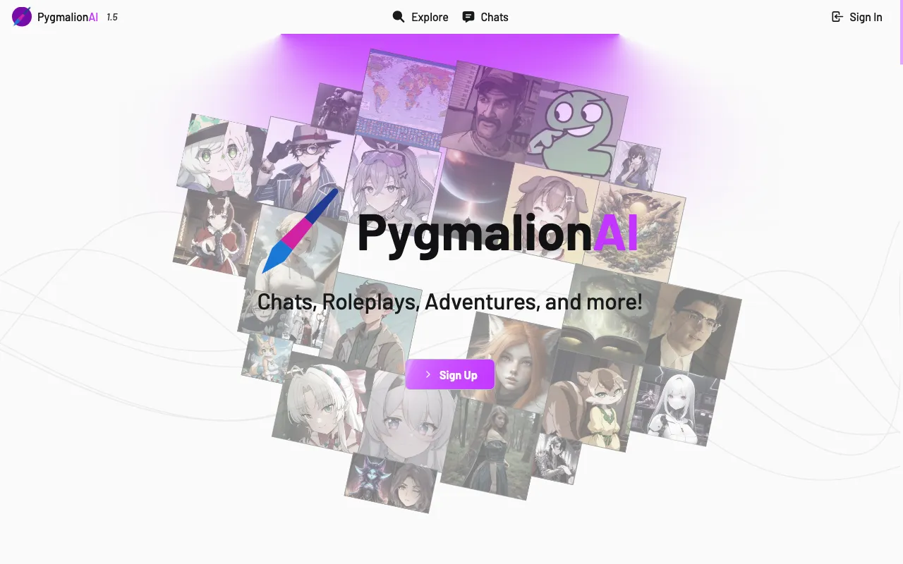 Pygmalion AI — preview screenshot