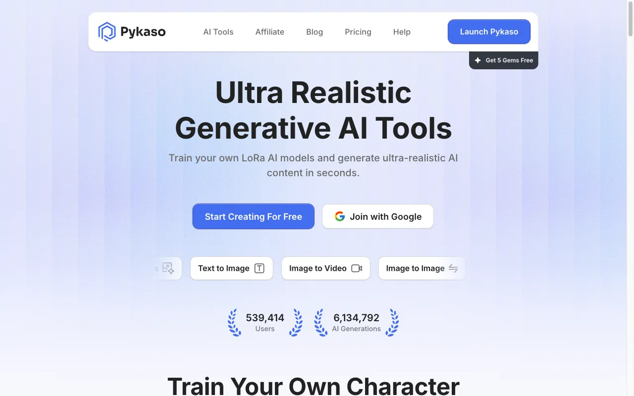 Pykaso AI — preview screenshot