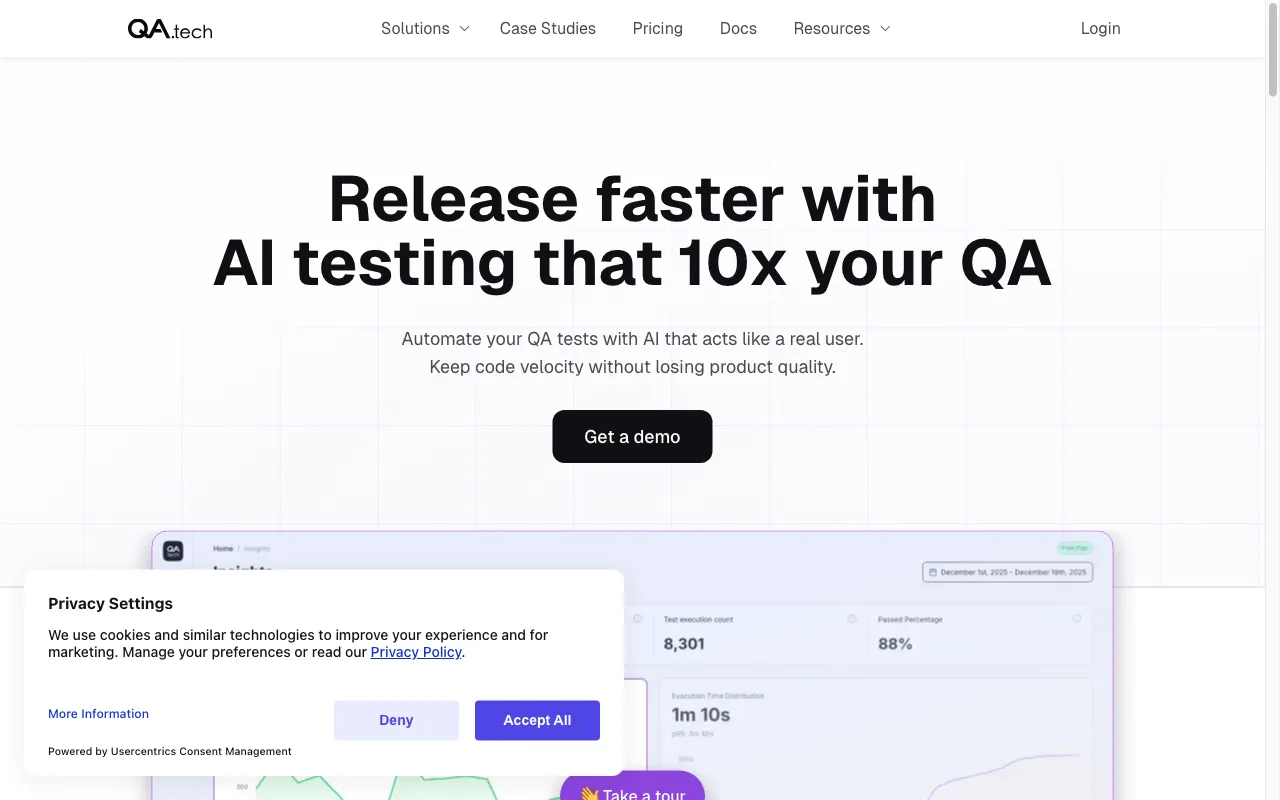 QA.tech — preview screenshot