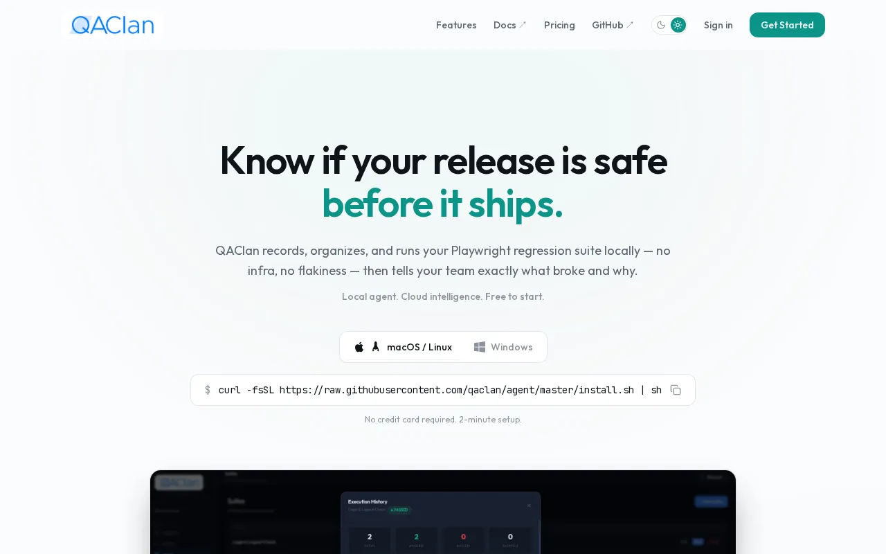 QAClan — preview screenshot