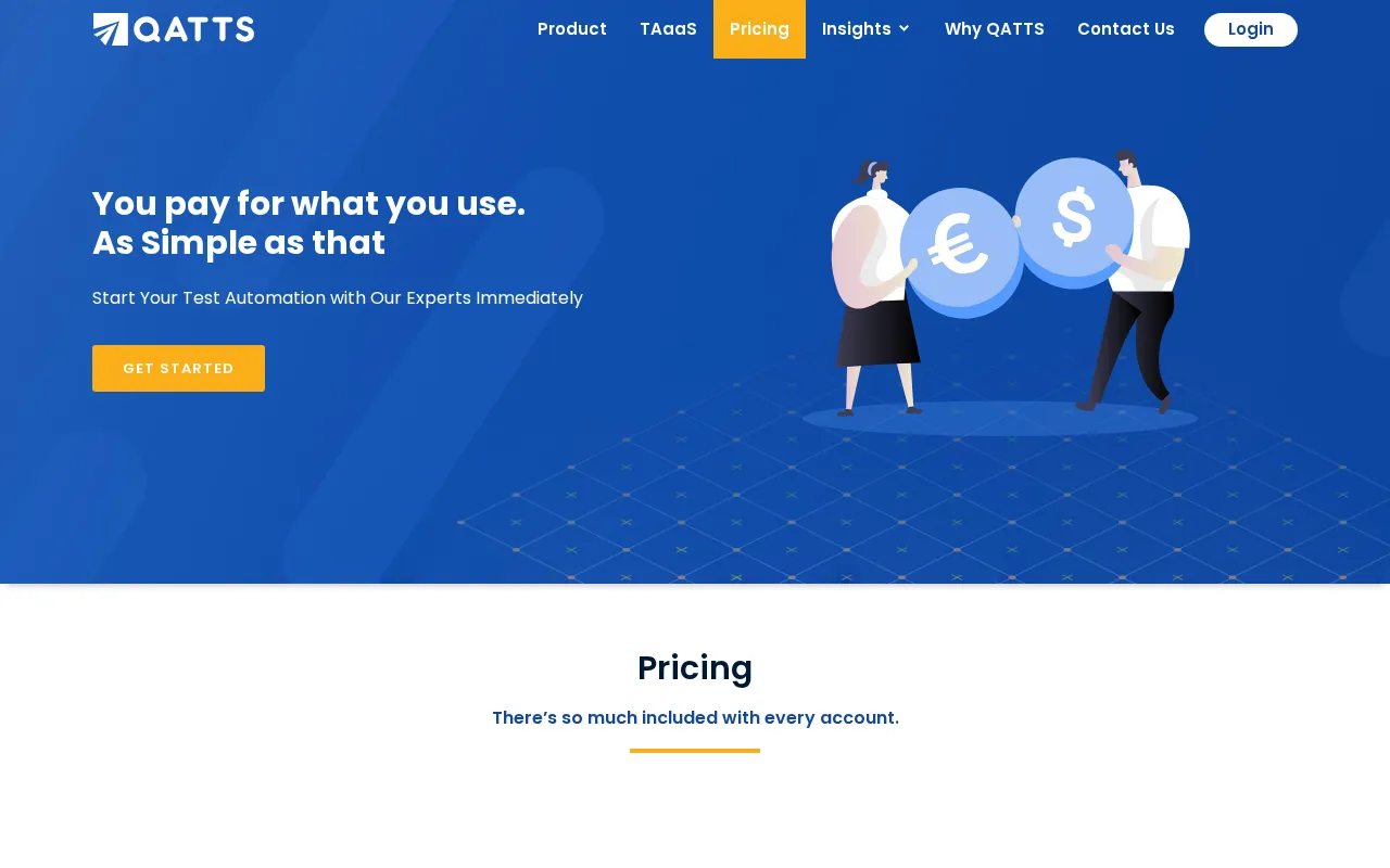QATTS — pricing page