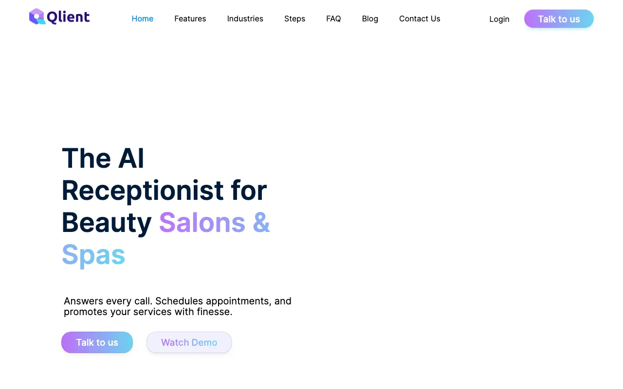 Qlient — pricing page