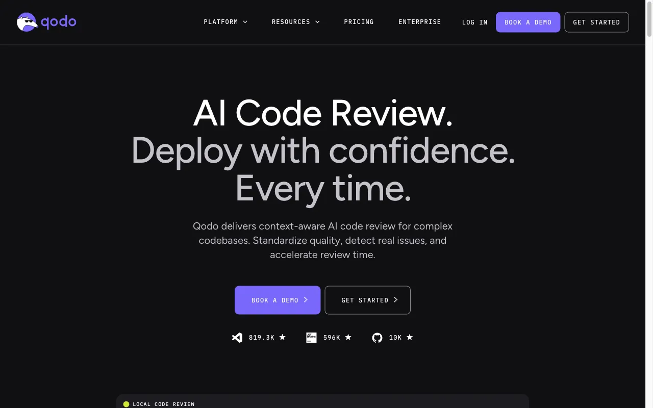 Qodo — preview screenshot