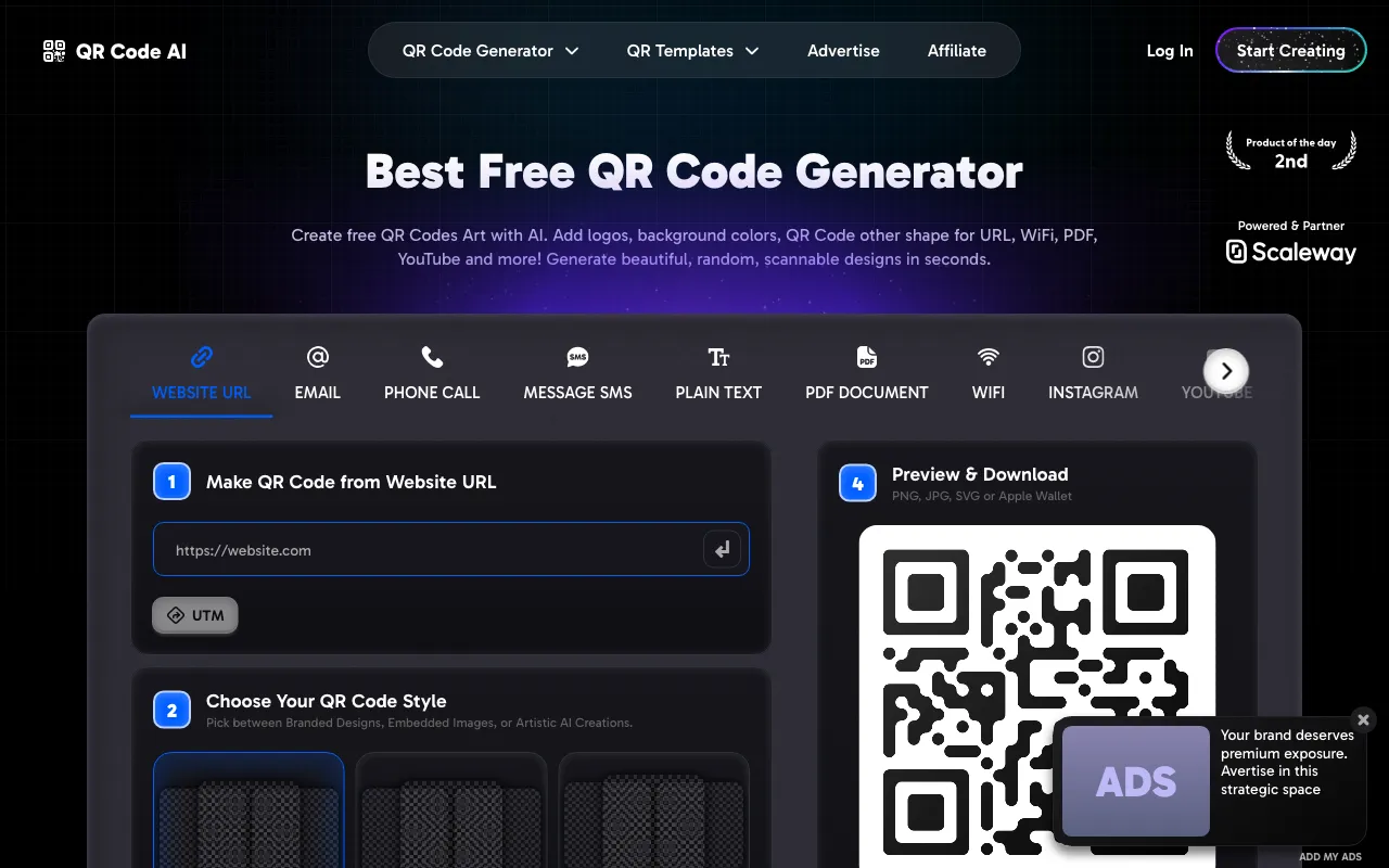 ➤ QR Code AI ⌘ — preview screenshot