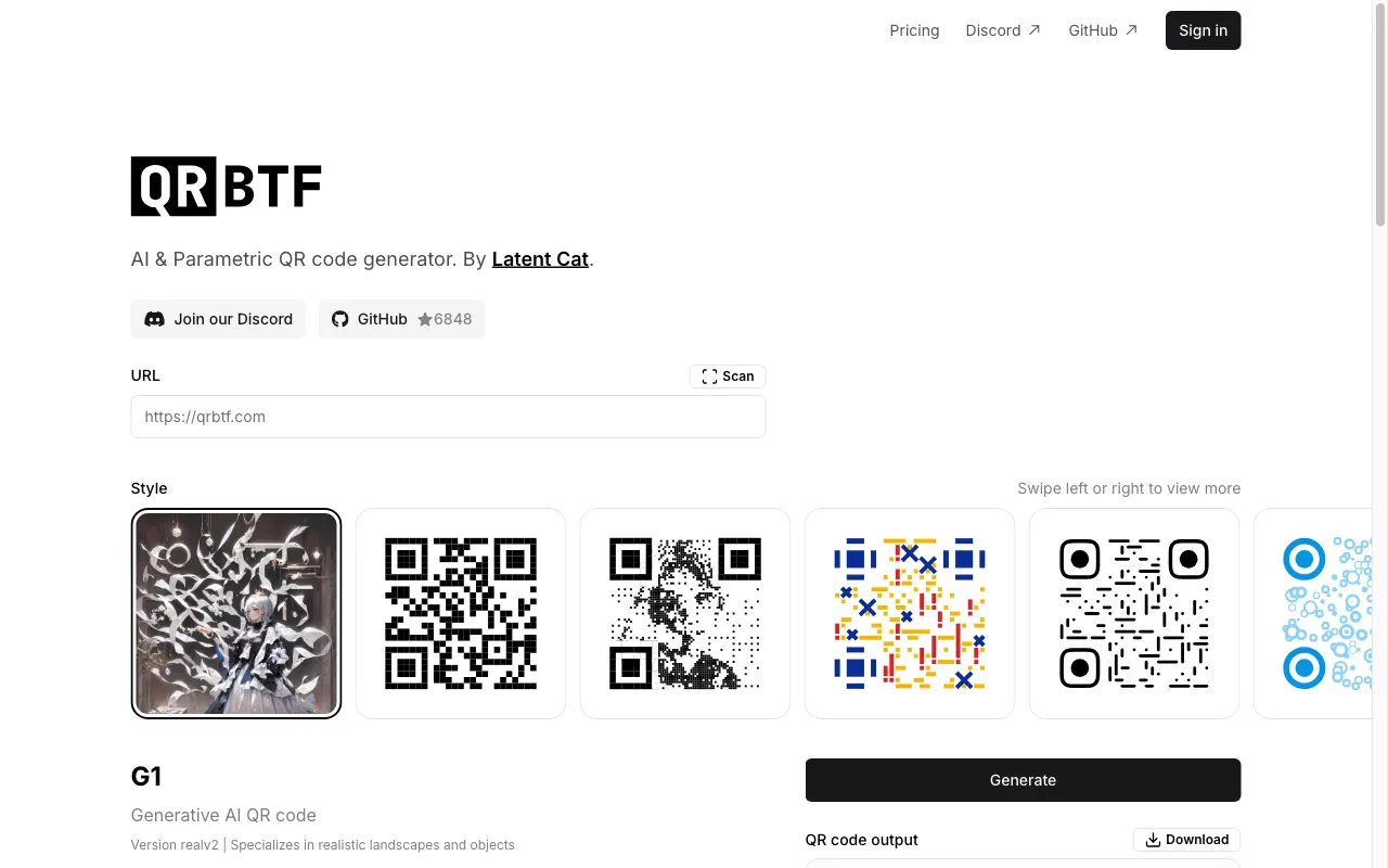 QRBTF — preview screenshot
