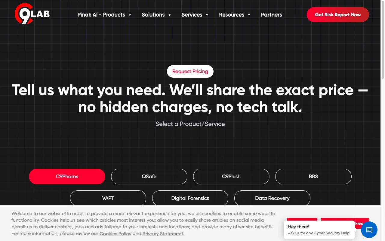 C9Lab — pricing page