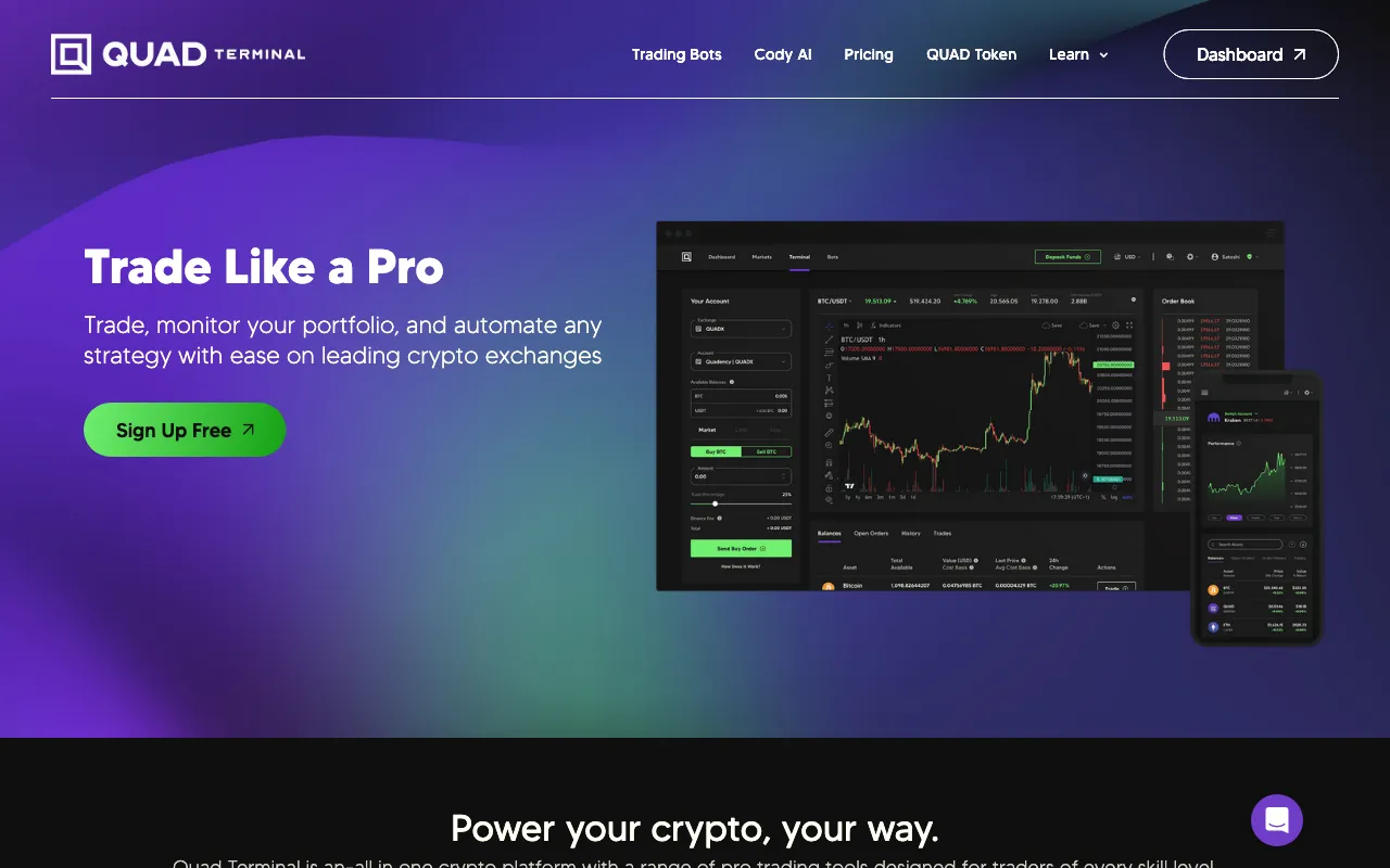 Quad Terminal — preview screenshot