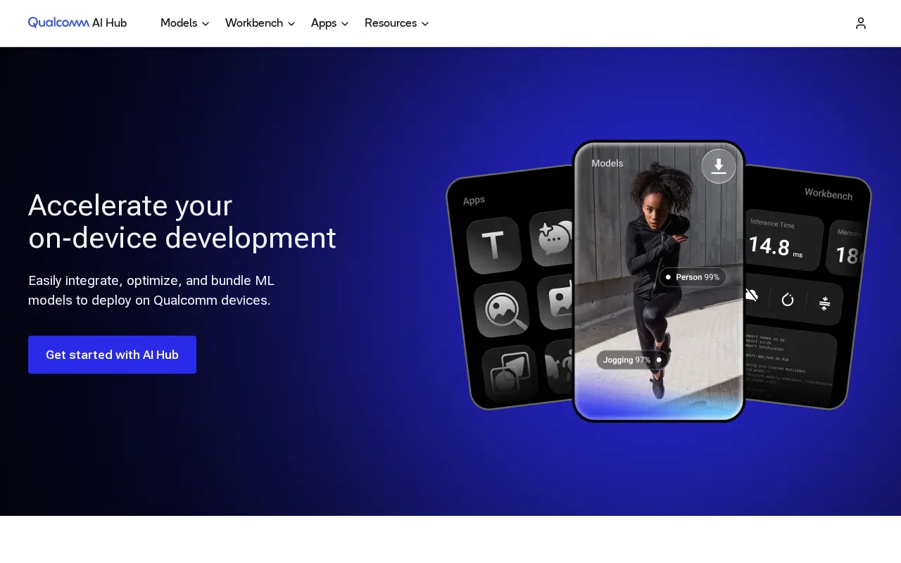 Qualcomm AI Hub — preview screenshot