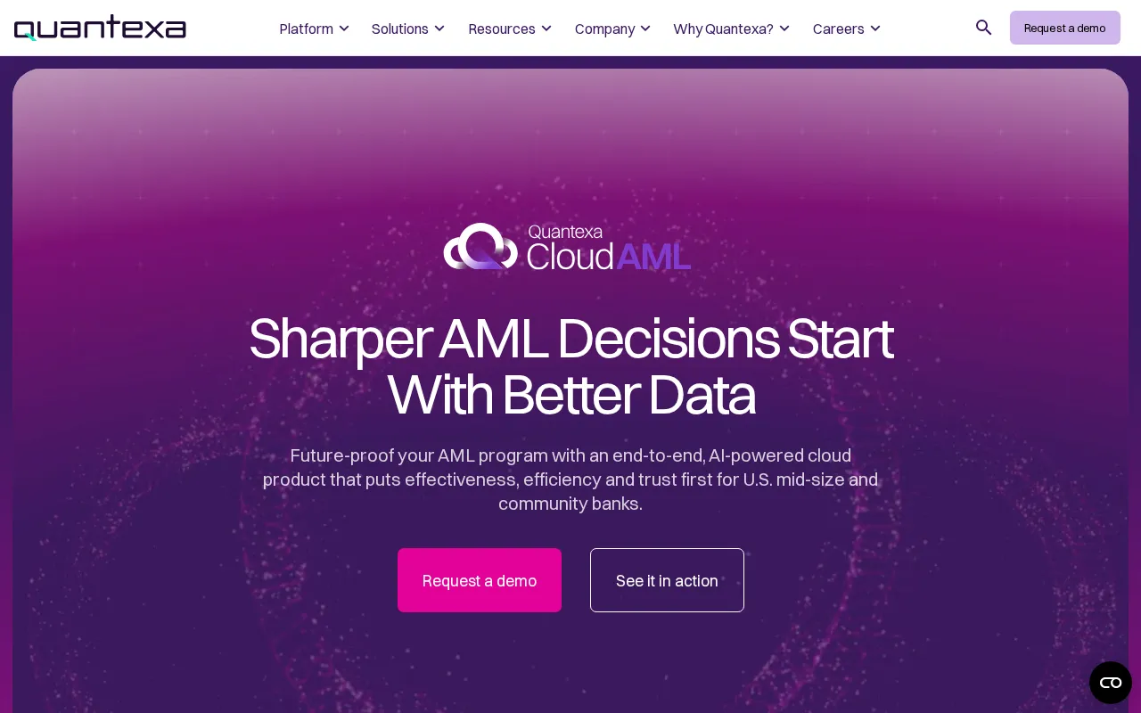 Quantexa Cloud AML — preview screenshot
