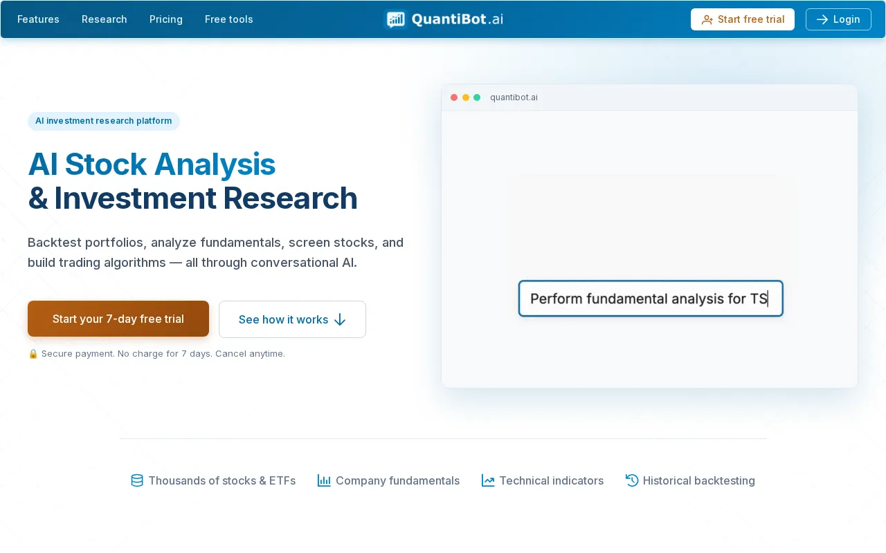 QuantiBot.ai — preview screenshot