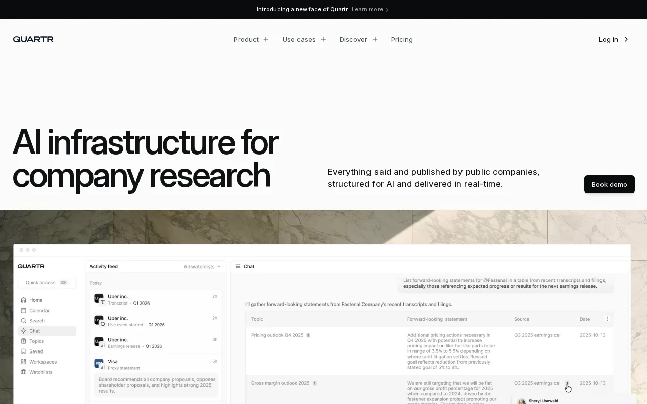 Quartr — preview screenshot