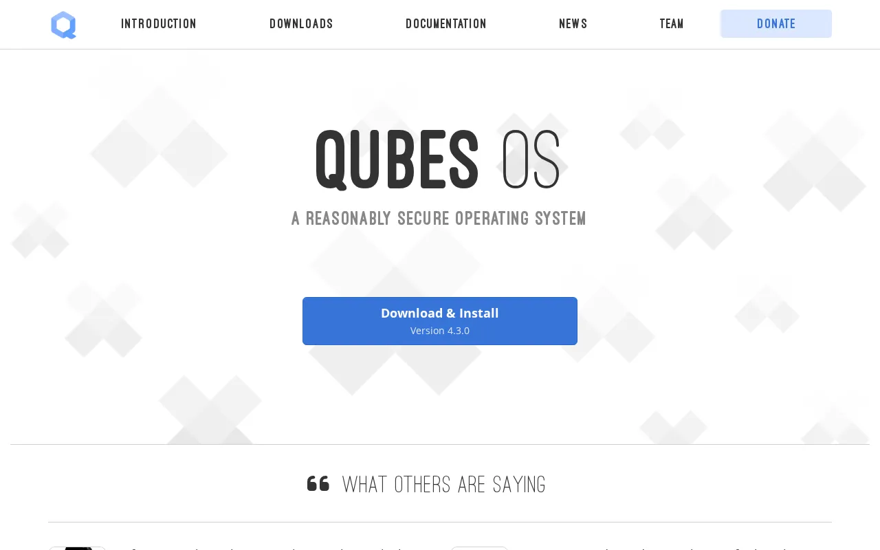 Qubes OS — preview screenshot
