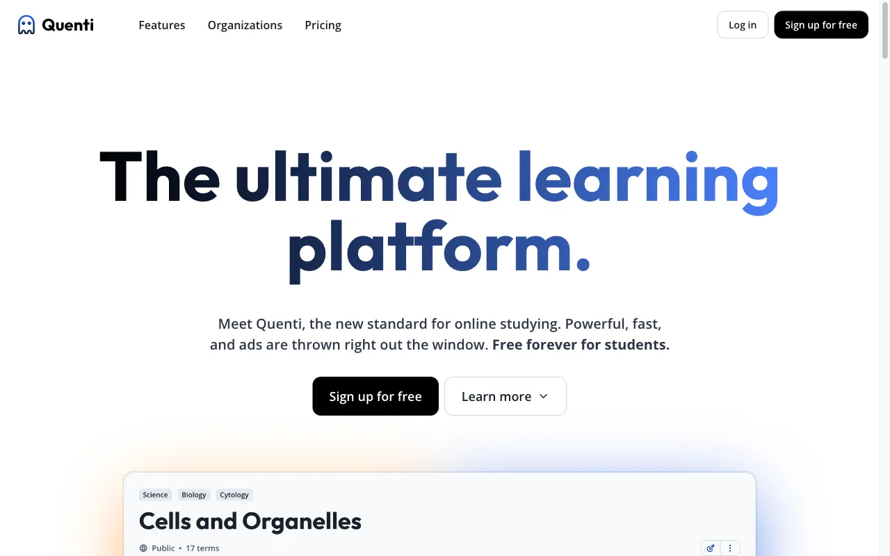 Quenti — preview screenshot