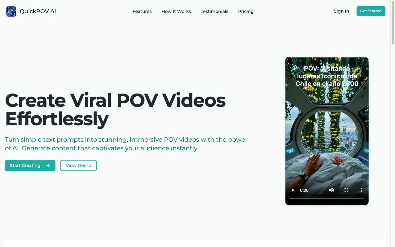 QuickPOV AI — preview screenshot