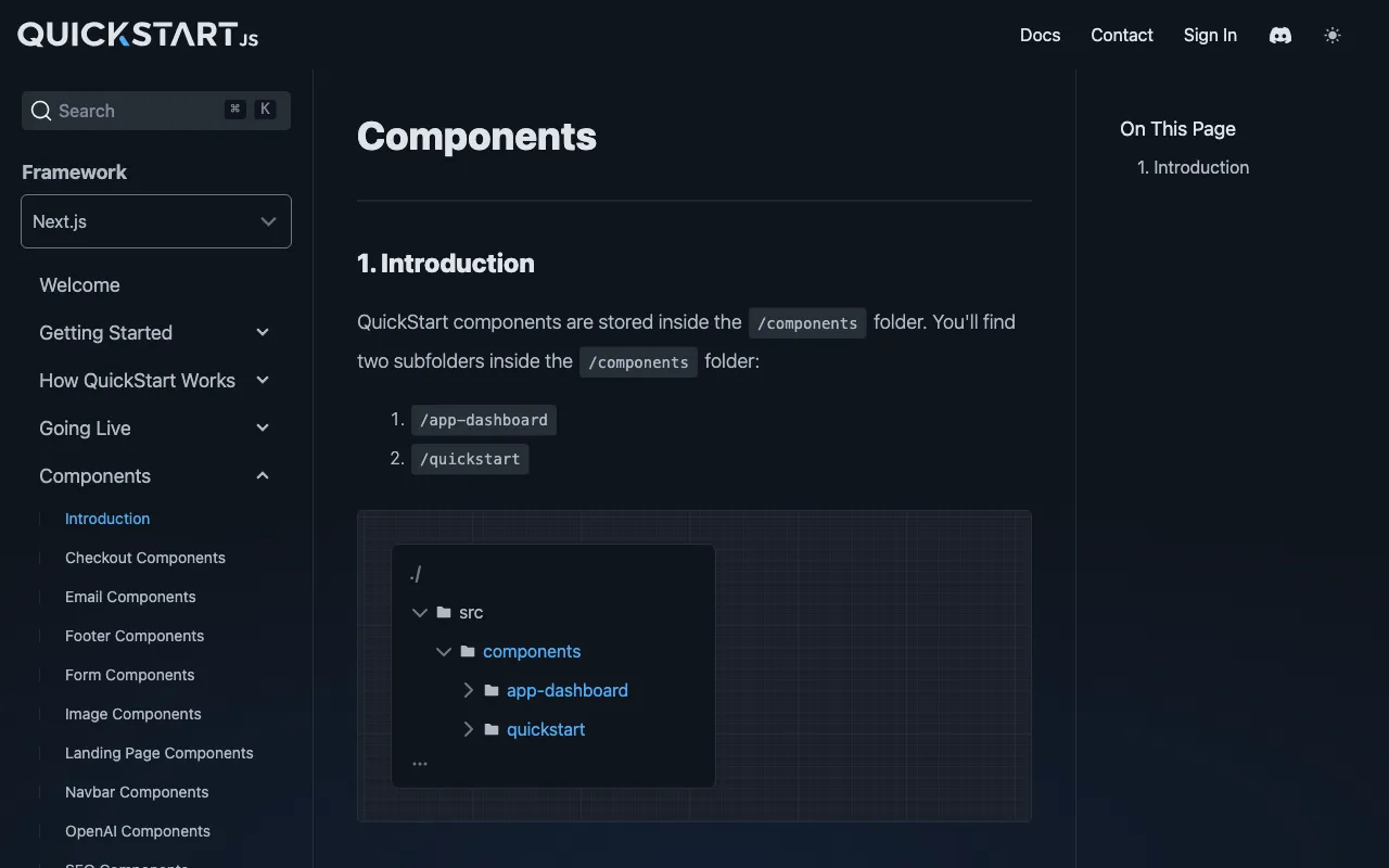 QuickStart — pricing page