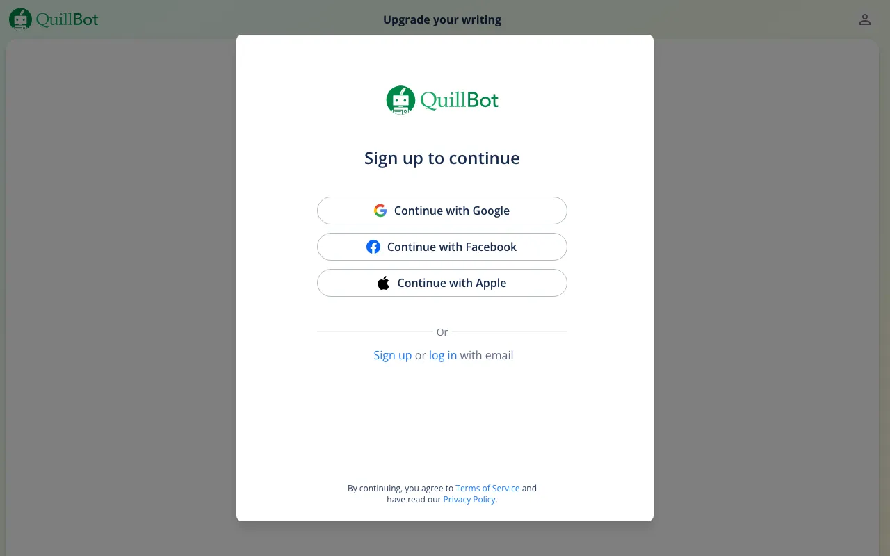 Quillbot — pricing page