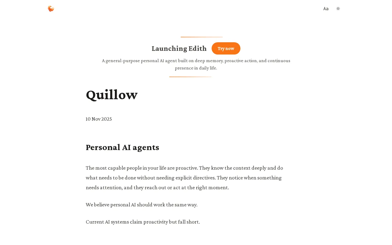 Quillow — preview screenshot