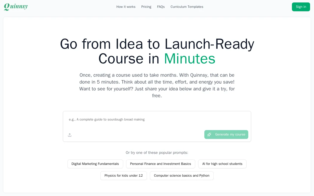 Quinnsy — preview screenshot