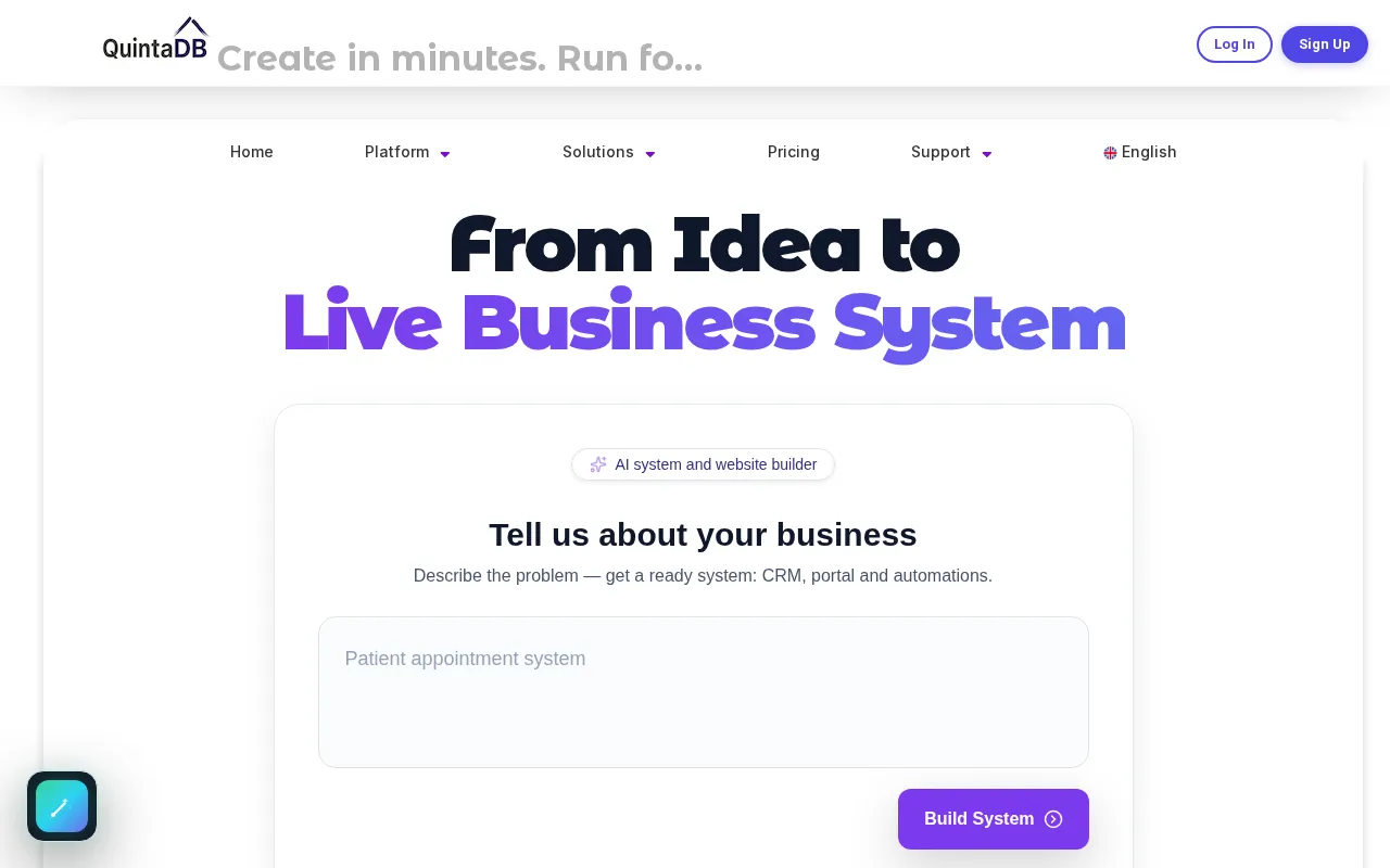 Quintadb — preview screenshot