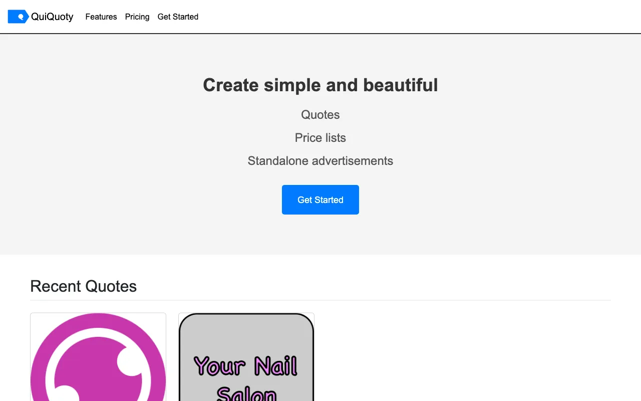 QuiQuoty — preview screenshot