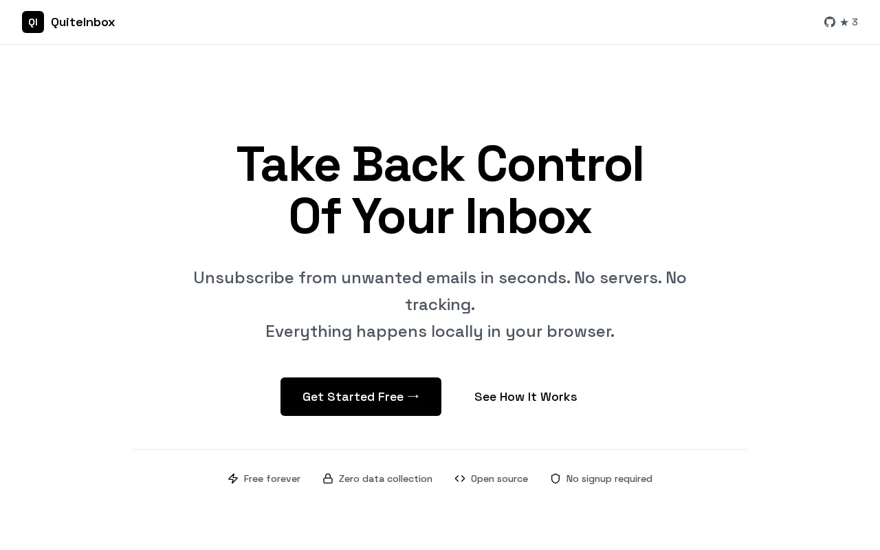QuiteInbox — preview screenshot