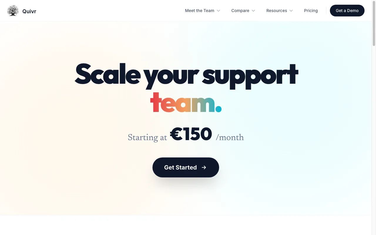 Quivr — pricing page