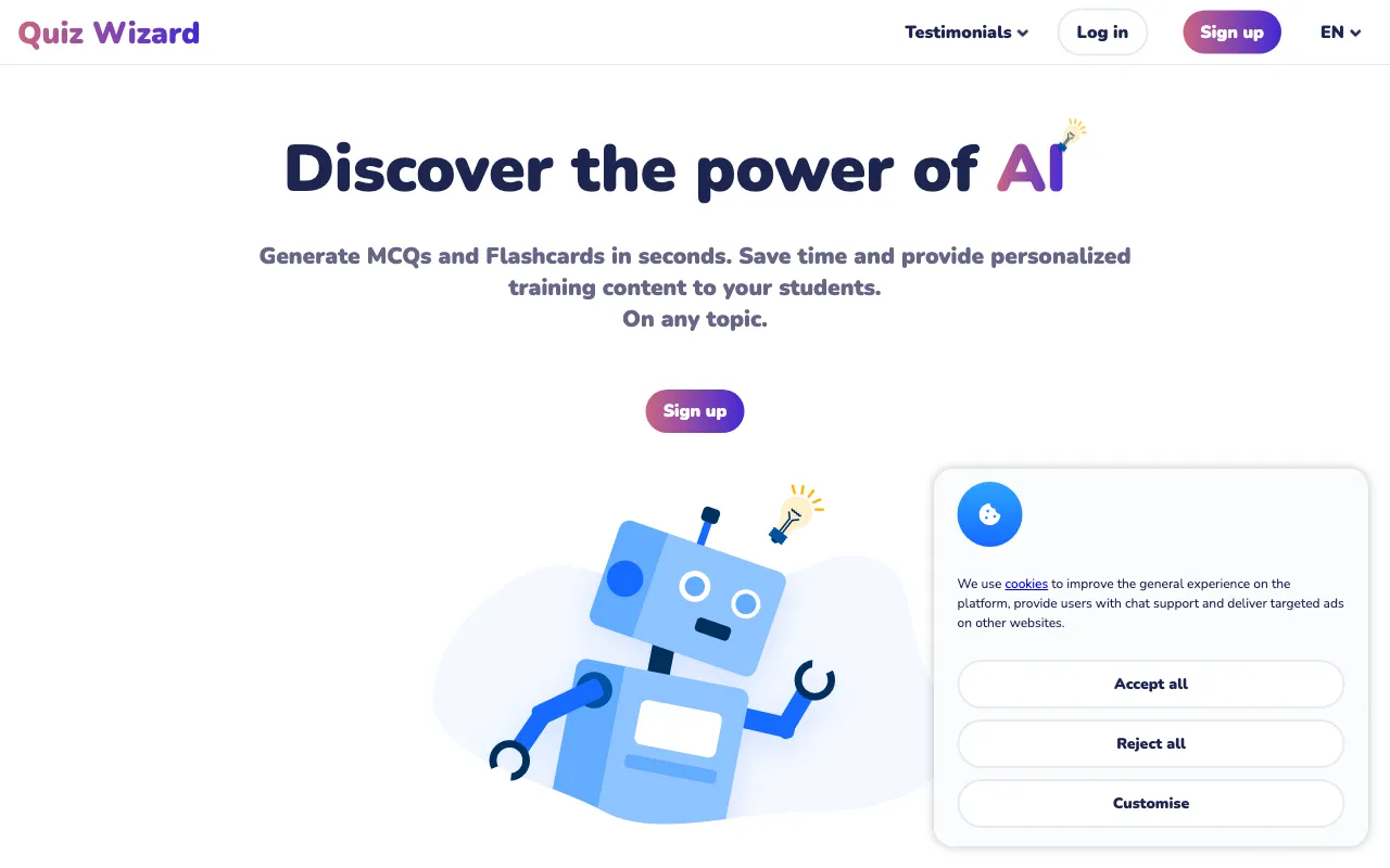 Quiz Wizard — preview screenshot