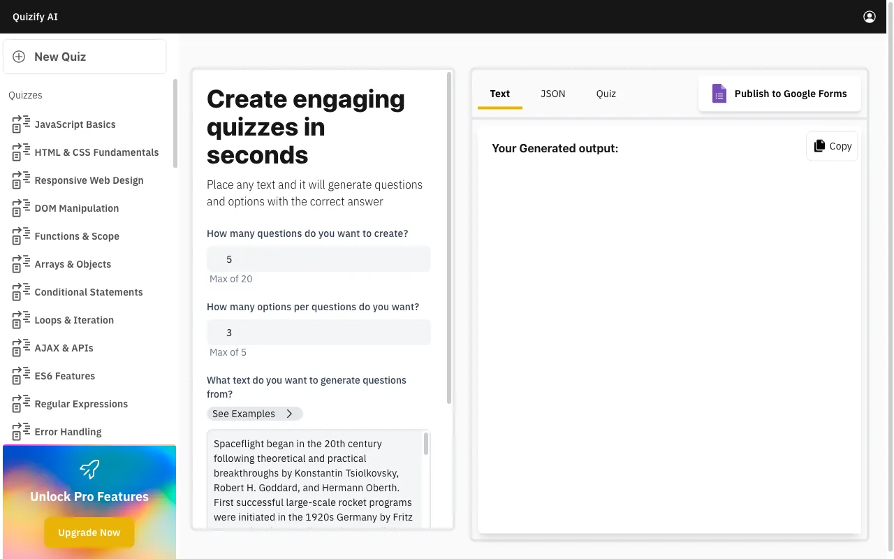 Quizify — preview screenshot
