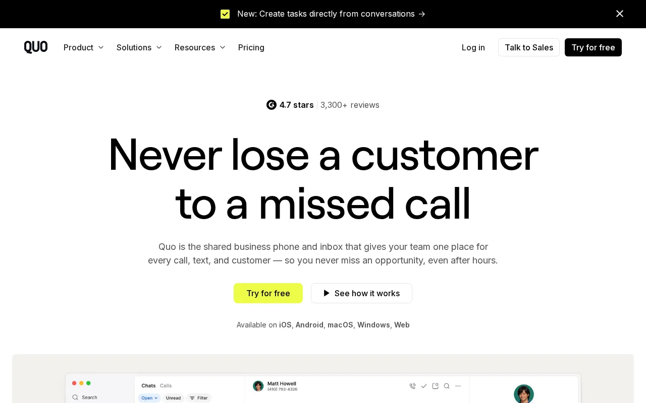 Quo — preview screenshot