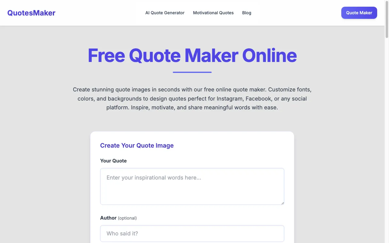 QuotesMaker — preview screenshot