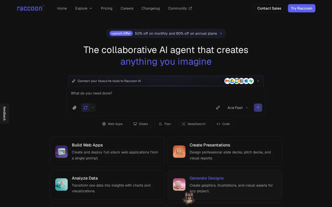 Raccoon AI — preview screenshot