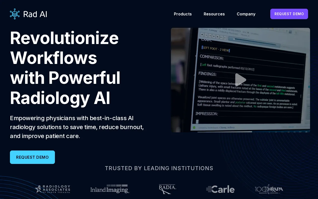 Rad AI — preview screenshot