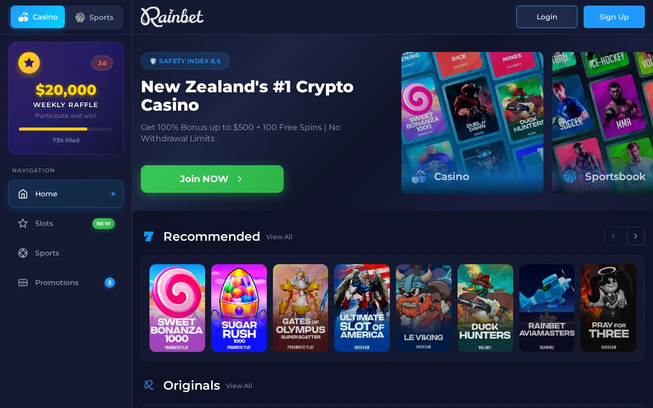 Rainbet Casino — preview screenshot