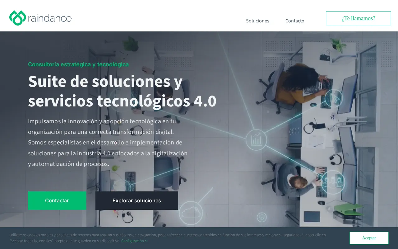 Raindance | Digitalización y automatización de procesos — preview screenshot