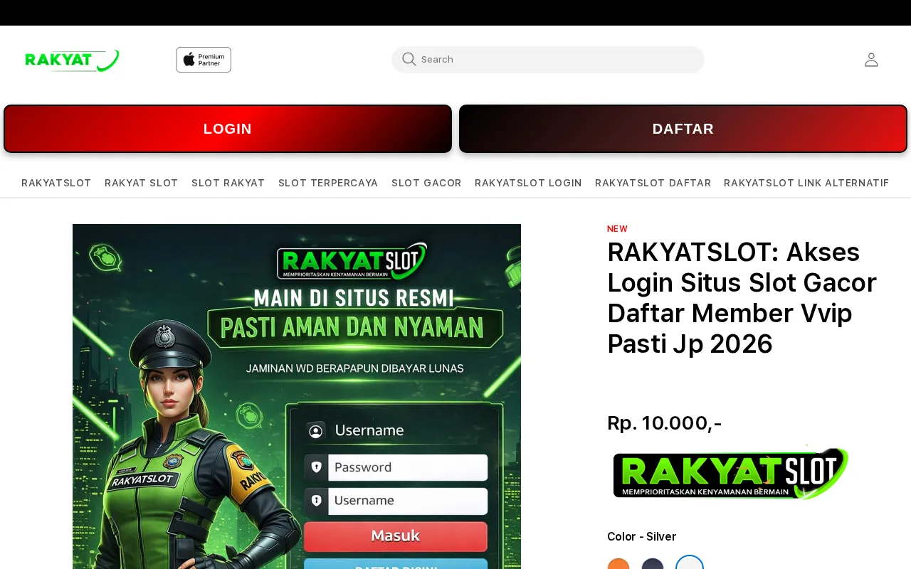 RAKYATSLOT: Akses Login Situs Slot Gacor Daftar Member Vvip Pasti Jp 2026 — preview screenshot