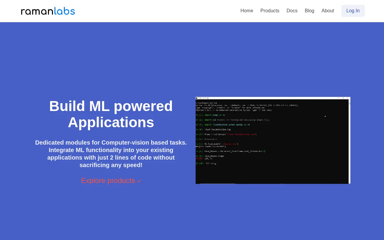 Raman Labs — preview screenshot